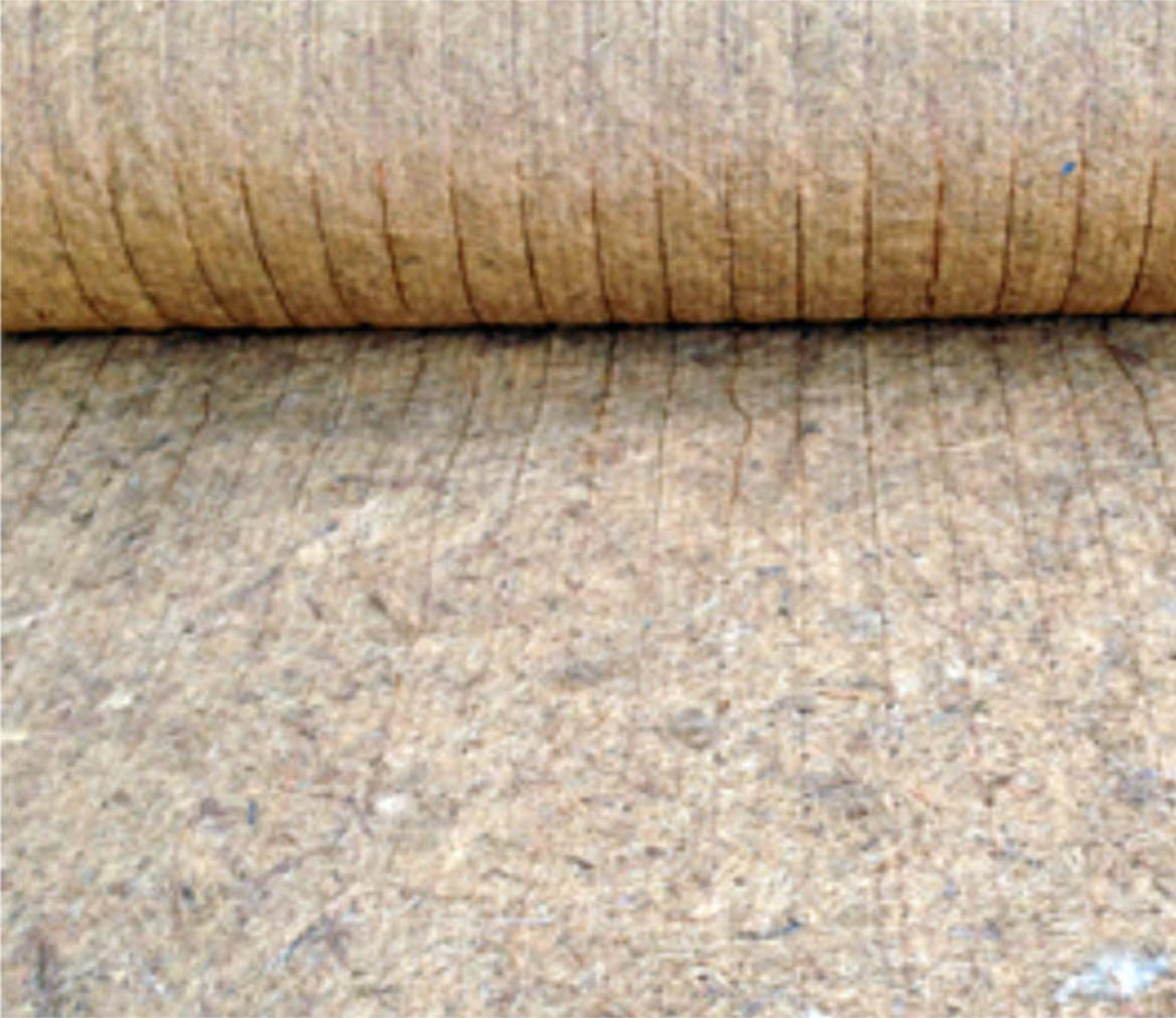 Kokosove biorogoznice - 
za preprečevanja površinske erozije pri manj strmih brežinah ter za zadrževanje vlage